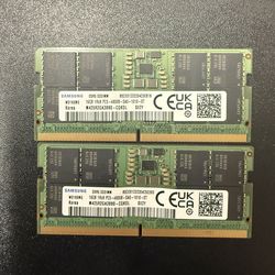Samsung 16gb (2) PC5 DDR5 SODIMM