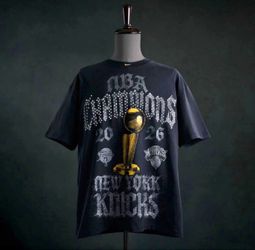 XXL New York Knicks 2026 NBA Finals Champions Authentic T-Shirt