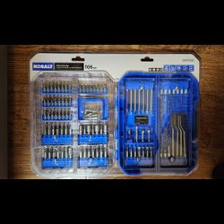 KOBALT
ORGANIZED STORAGE
Screwdriver Bit Set 106 - Piece