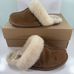 UGG W Scuffette II Women's Slippers 1106872 - Chestnut - Size 6