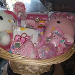 Hello Kitty Huge Gift Basket Suprise. $60