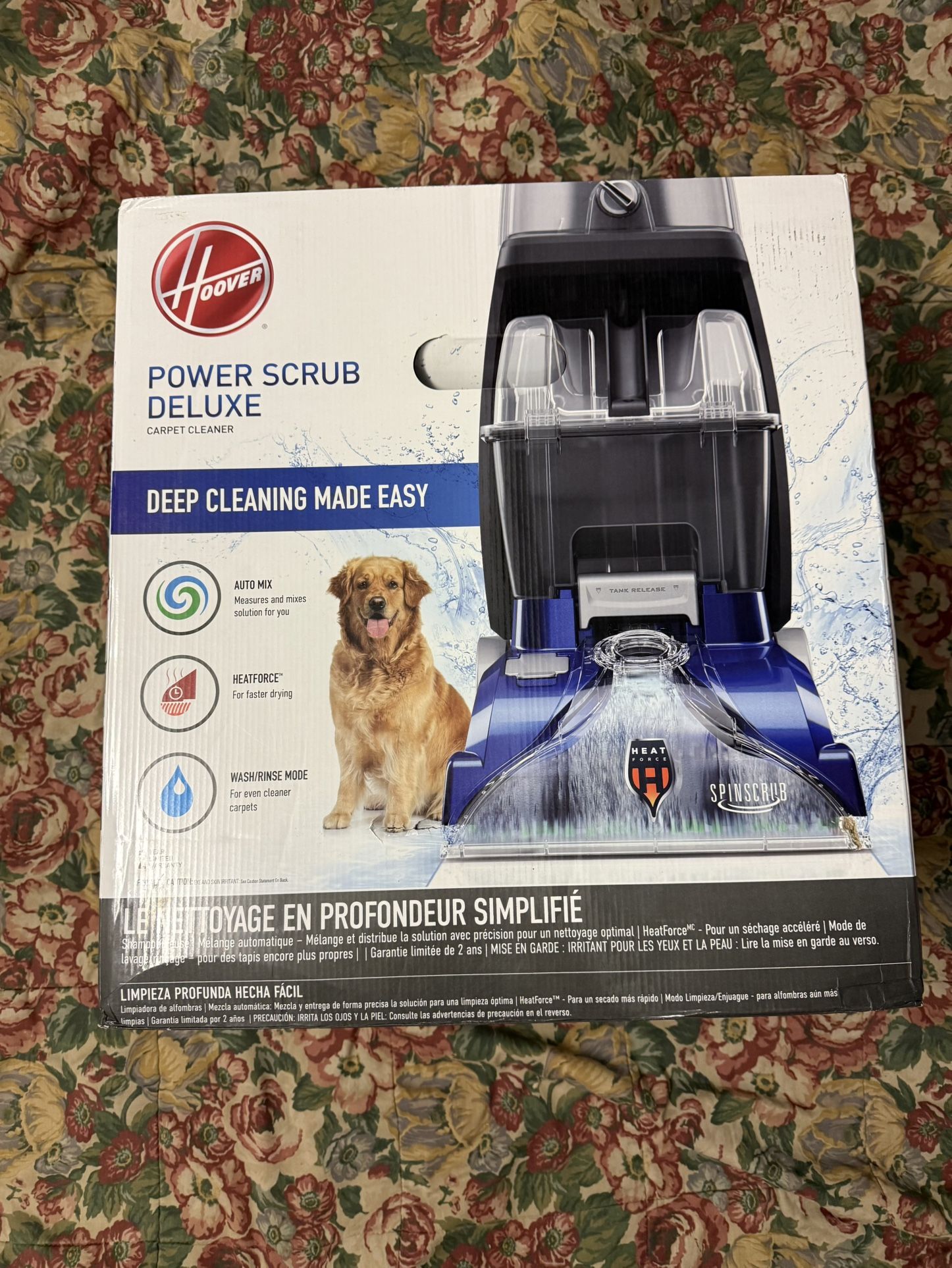 Hoover Power Scrub Deluxe Carpet Cleaner Machine and Upright Shampooer - FH50141