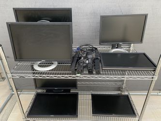 Monitor Dell computer, 19 inch and 22 white screen