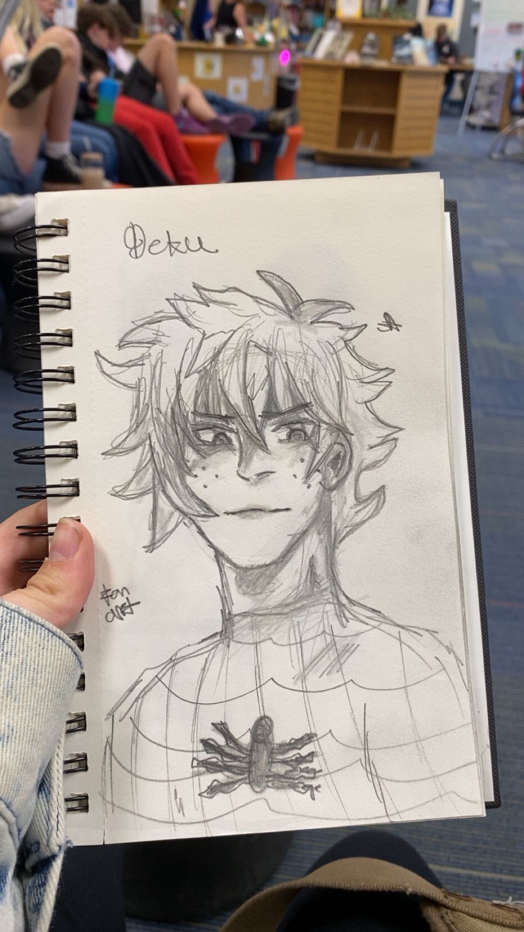 Fan Art Deku+spiderman