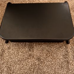 Monitor Stand With Pull Out Drawer-black 