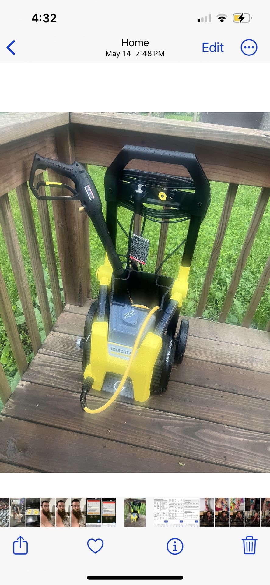 Karcher Pressure Washer ( Electric Power Washer )