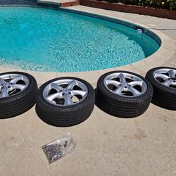 4 slightly used Mercedes Benz Rims and tires