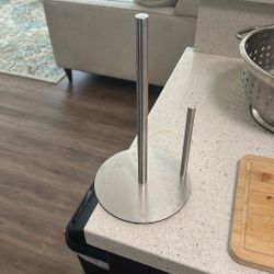 Weighted Stainless Steel Paper Towel Hokder