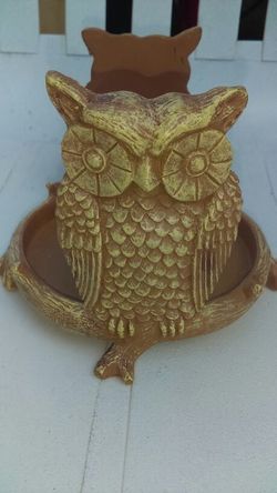 Owl candle holder 5.00