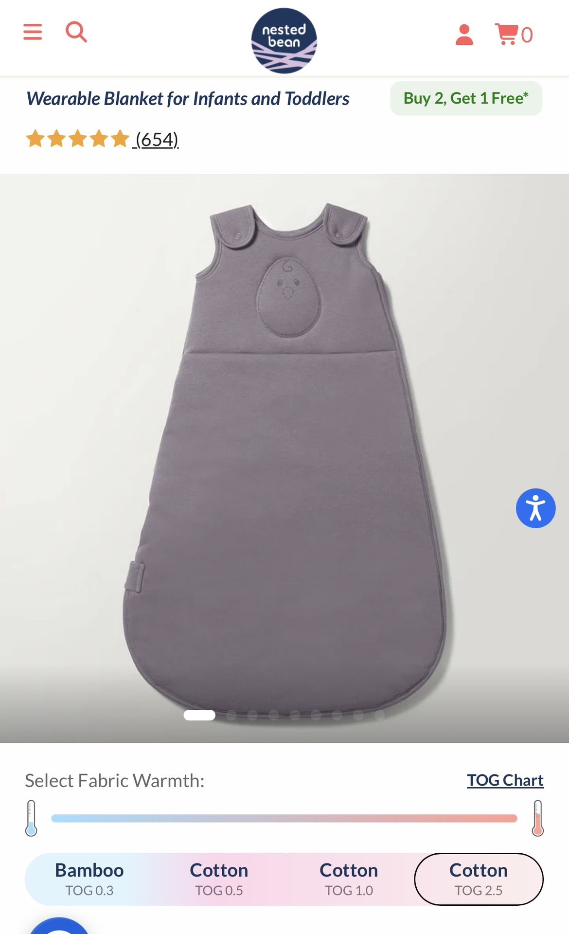 Nested Bean Zen Sack