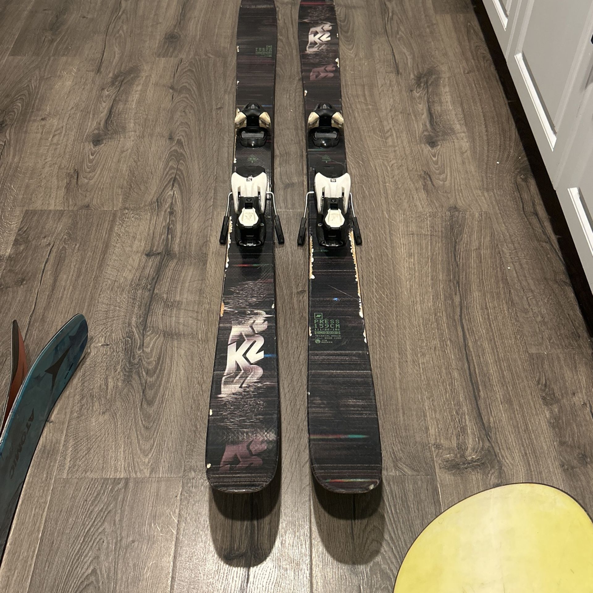 2017 K2 press skis comes with 2017 salomon L7 bindings