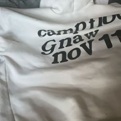 White And Black Hoodie  Is  A Medium 
