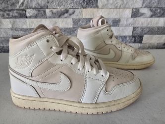 Air Jordan 1 Mid Women's Shoes Legend Light Brown-Muslin-Sail,