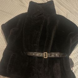 Coat Marc New York Black Faux 