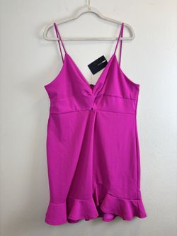 Fashion Nova Spaghetti Strap Pink Woman Dress