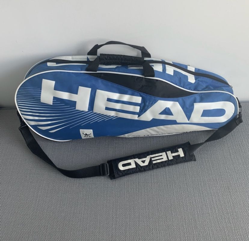 Head ATP World Tour Blue/White Tennis Racquet Racket Shoulder Strap Bag