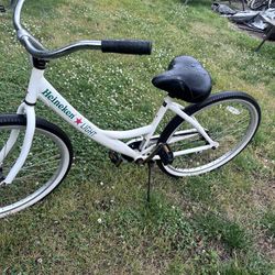 Heineken beer adult beach cruiser bicycle 26” tires bike ready to ride 