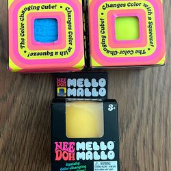 Needoh mello mallow color changing cube