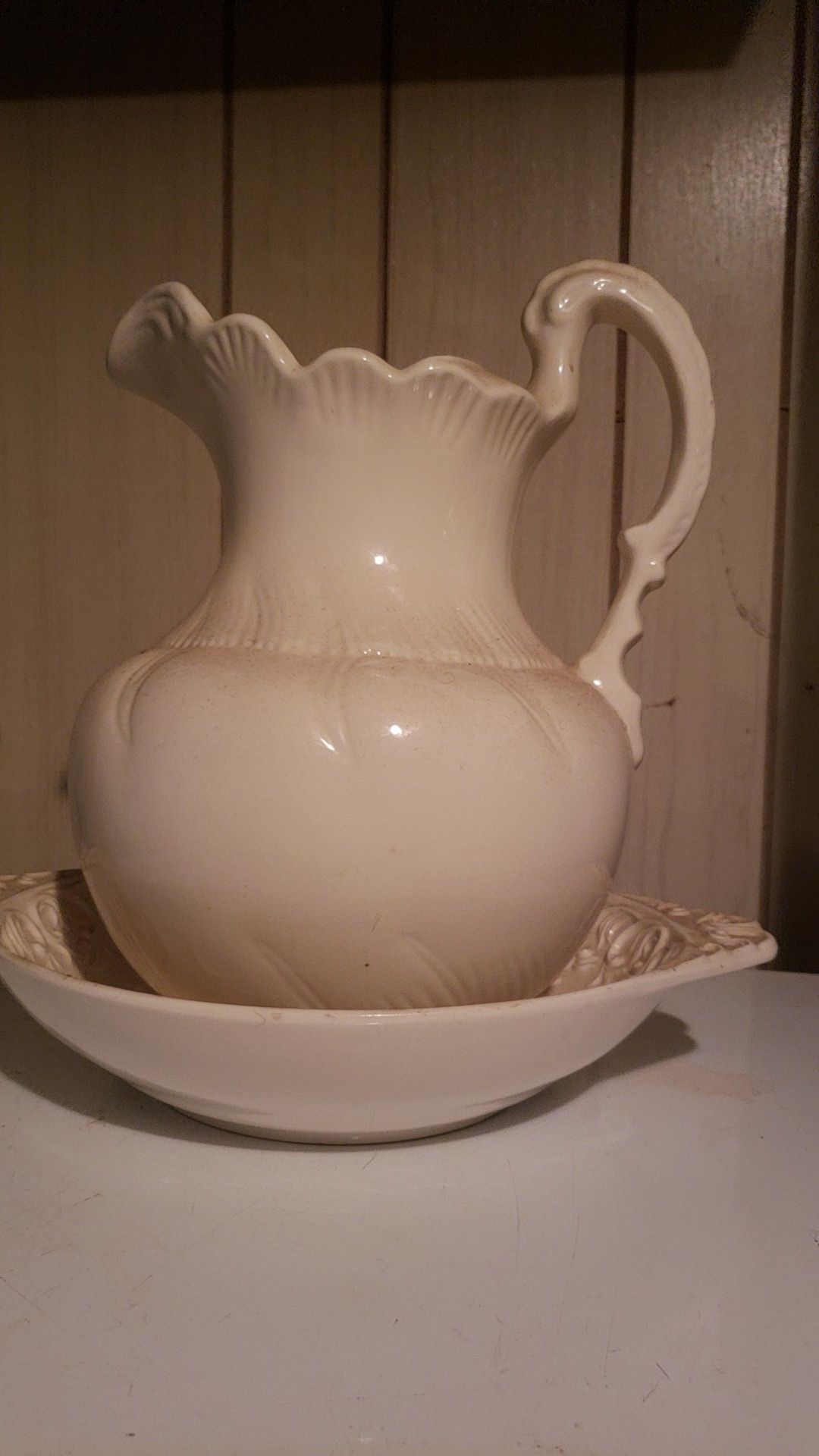 Vintage Pitcher and wash basin