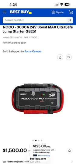 TRUCKS NOCO 24VJump Starter