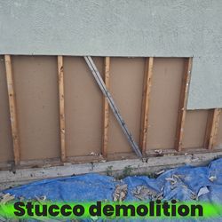 Stucco . Foam . Stone