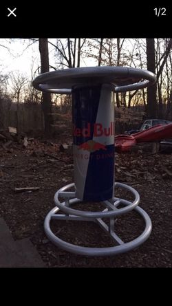 Redbulll bar table