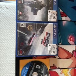 PS4 games, 3 games 1 price. need for speed, call of duty, Lord of the rings