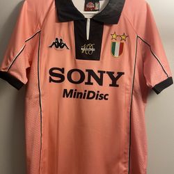 1998 Pink Away Juventus Zidane Kit  