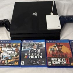 PS4 Console with Games and Accessories