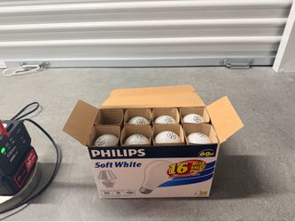 Philips Soft White 60w Incandescent Light Bulb set of 16