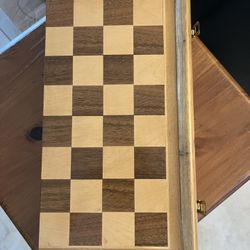 Chess Set Board Games for Adults: Handmade Walnut Wooden 14"