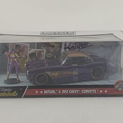 Jada Toys DC Comics Bombshells Batgirl & 1957 Chevy Corvette Metals Die Cast Car