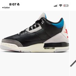 Kids' Air Jordan 3 Retro Basketball Sneaker Size 3.5 NEW IN BOX