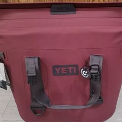 Yeti Hopper Soft Cooler Tote Bag Limited Red