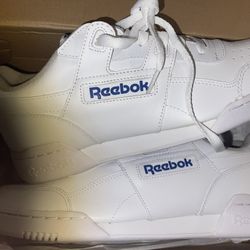 Reebok Classic Men’s Shoes Size 10.5 White Leather Sneakers New Athletic Casual