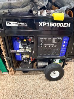 Duro max generator and 100 gallon propane tank