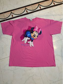 Vintage Disney Minnie Mouse Pink T shirt size XL