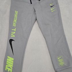 Men's Nike Sweatpants Neon Green New With Tag