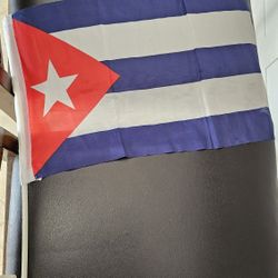 Cuban Flag For A Car. Bandera Cubana Para Carro.