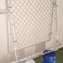 Galvanized Steel Gate W/ Cyclone Fencing