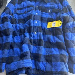 Stanley work wear blue quilted jacket XL