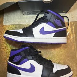 Air Jordan 1 Mid “Dark Iris” – Men’s Size 9.5