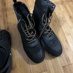 Leather Boots Hermés Black 