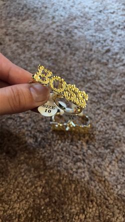 Nugget style double finger Gold plated