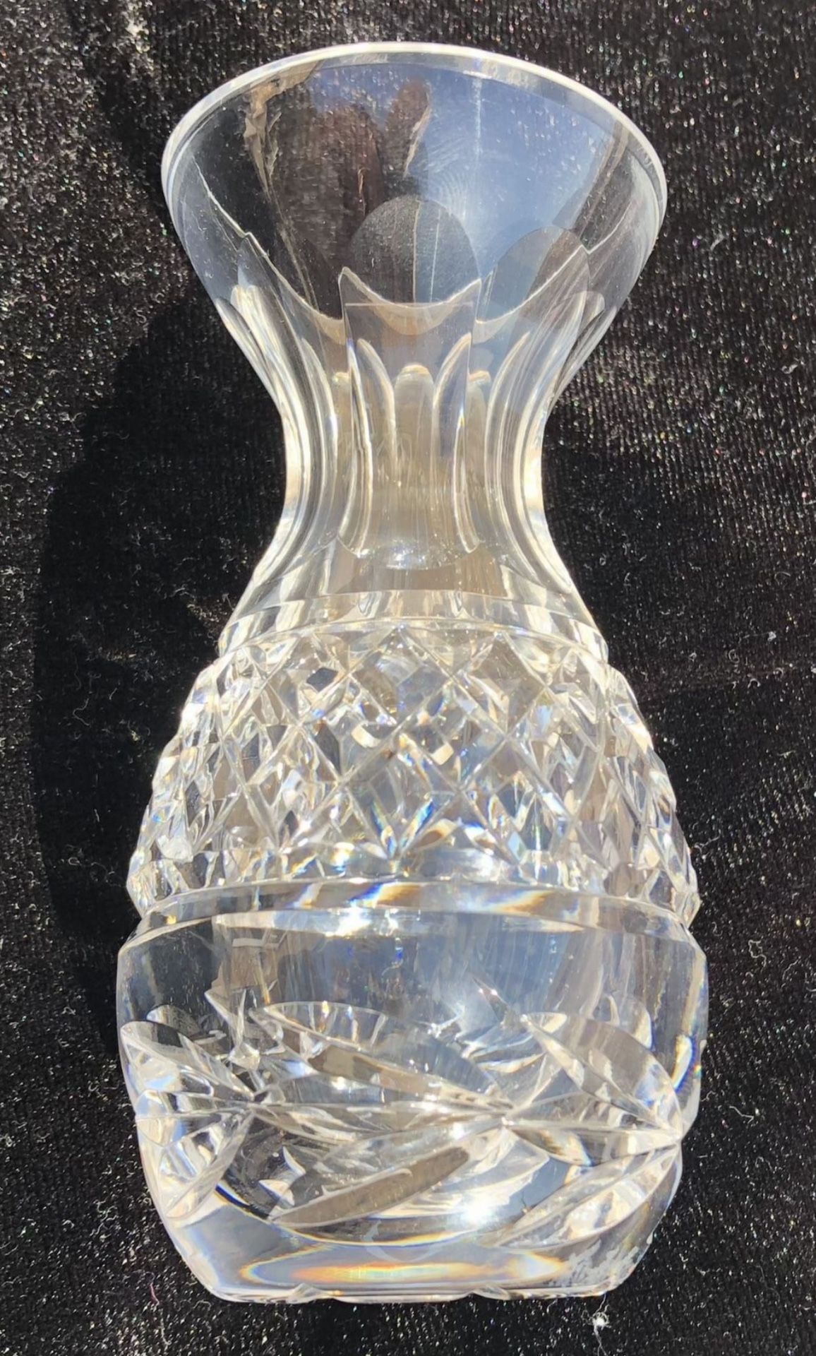 WATERFORD CRYSTAL VIOLET POSEY VASE IRELAND MARKED 4"