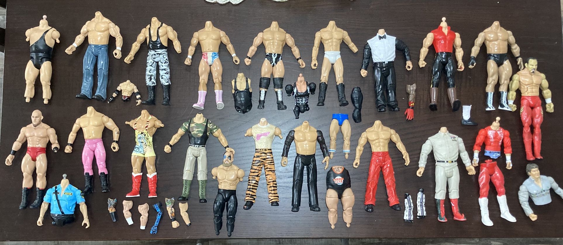 WWE 39 Piece World Wrestling Fodder Lot WWF WCW AEW TNA - Sold AS IS