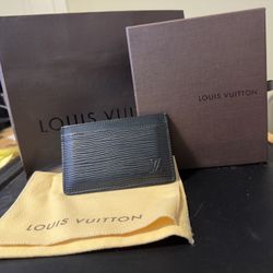 Louis Vuitton Black Card Holder Authentic