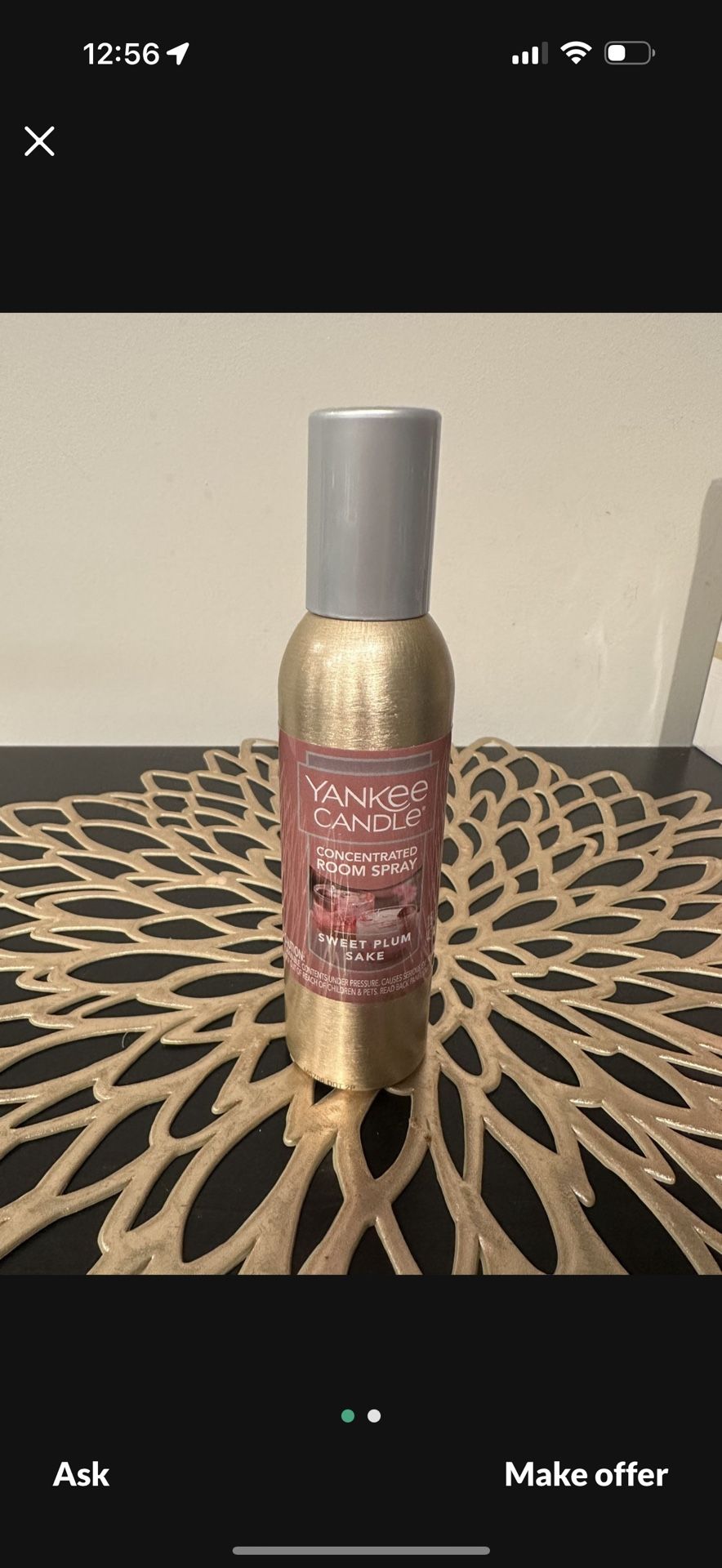 Yankee Candle SWEET PLUM SAKE Home Fragrance Concentrated Room Spray Mist