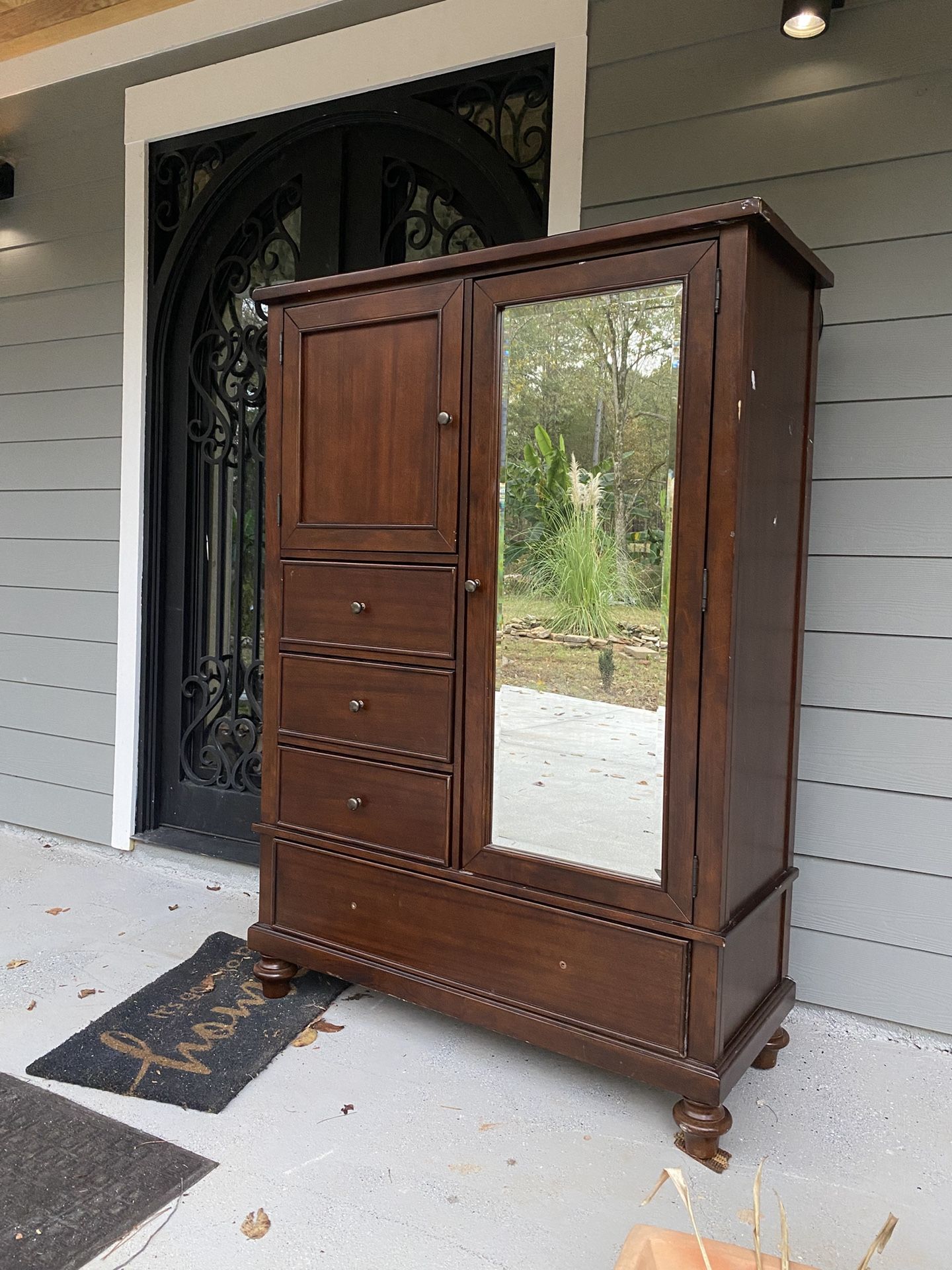 Large Armoire Dresser With Mirror 48”x69