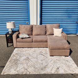 Sofa Couch With Reversible Chaise FREE DELIVERY 